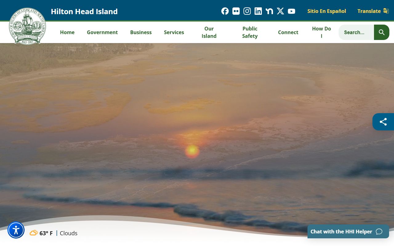Hilton Head Island Police Department website for booking records