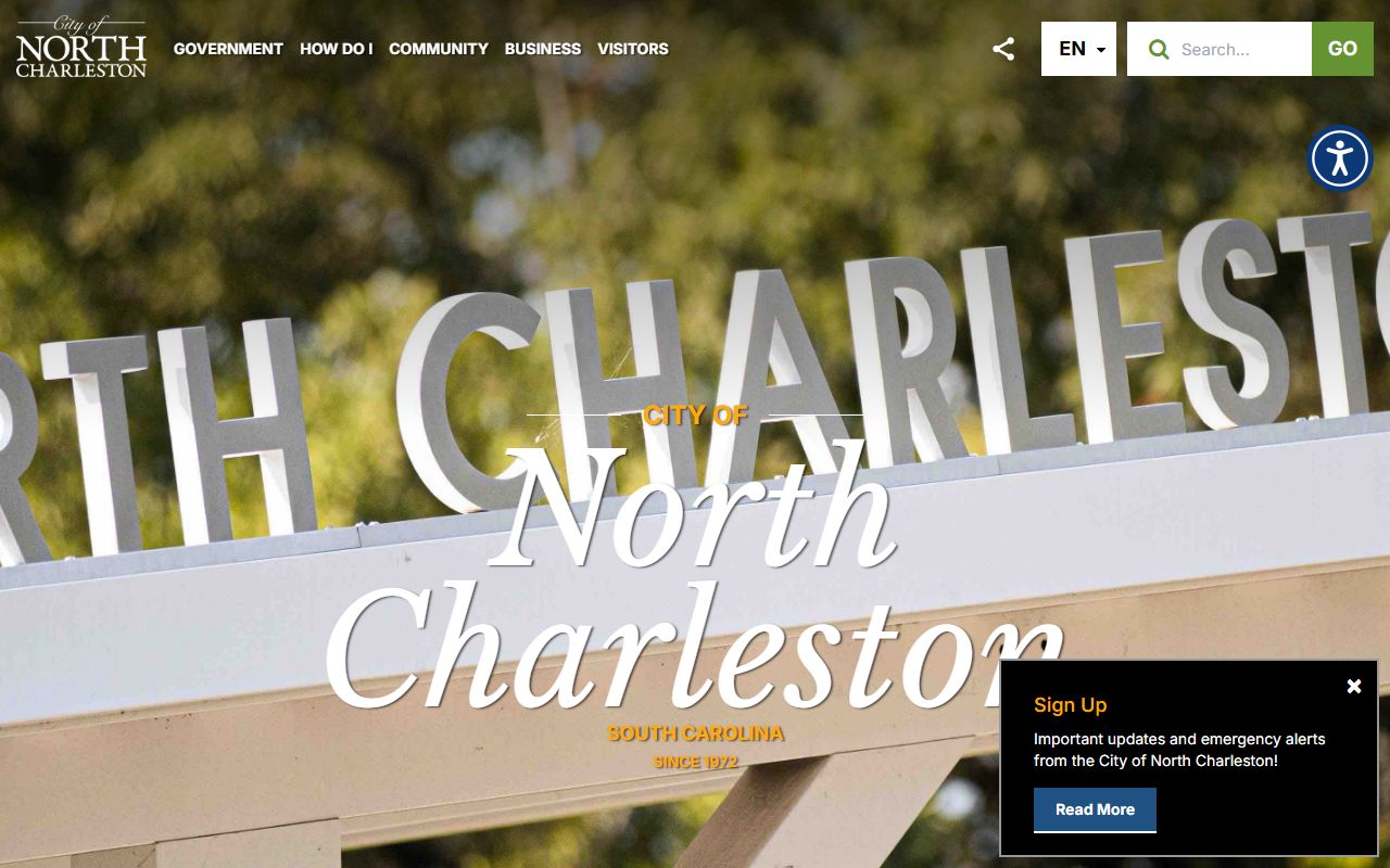 North Charleston Police Department website for booking records