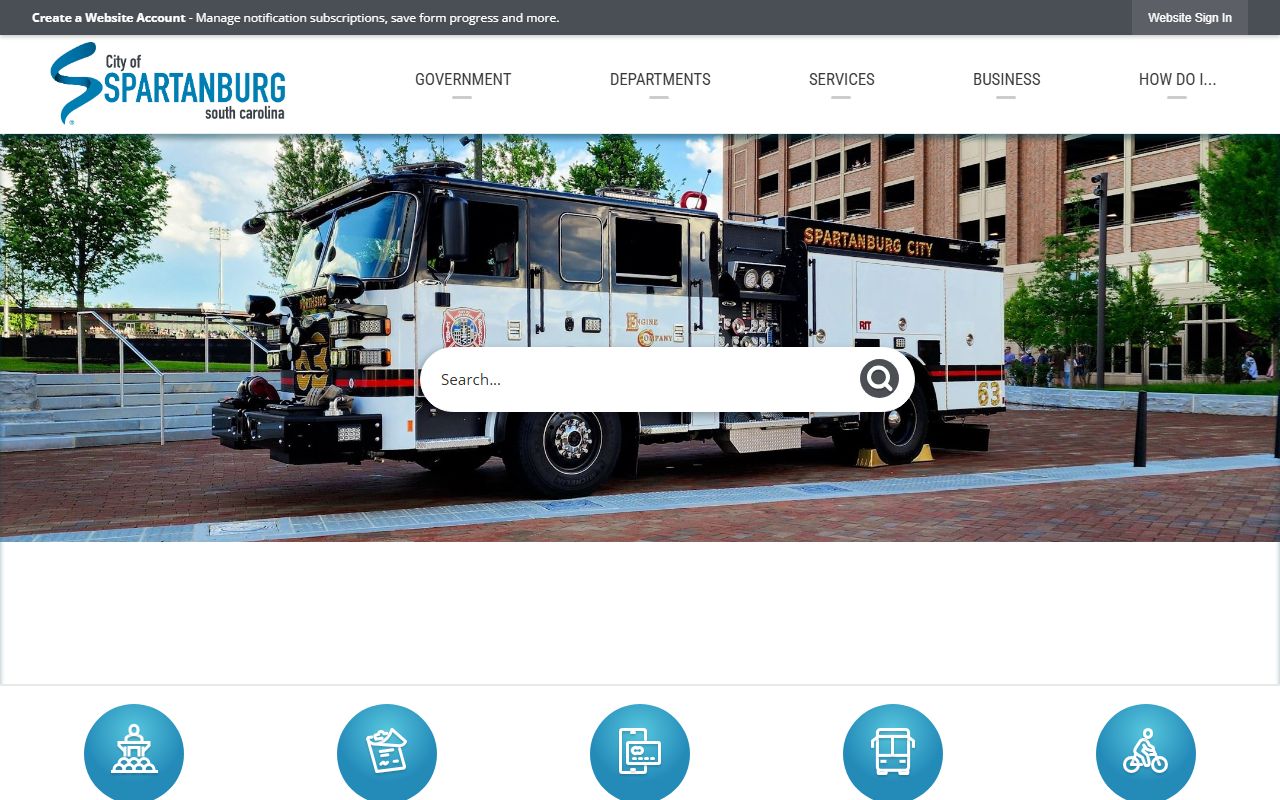 Spartanburg Police Department website for arrest and booking records