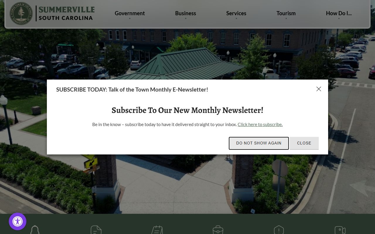 Summerville Police Department website for arrest record requests