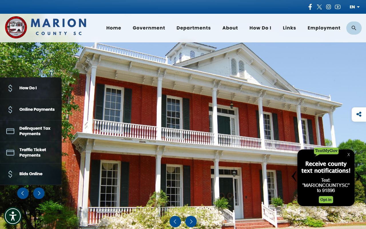 Marion County Sheriff's Office website for 24 hour booking records