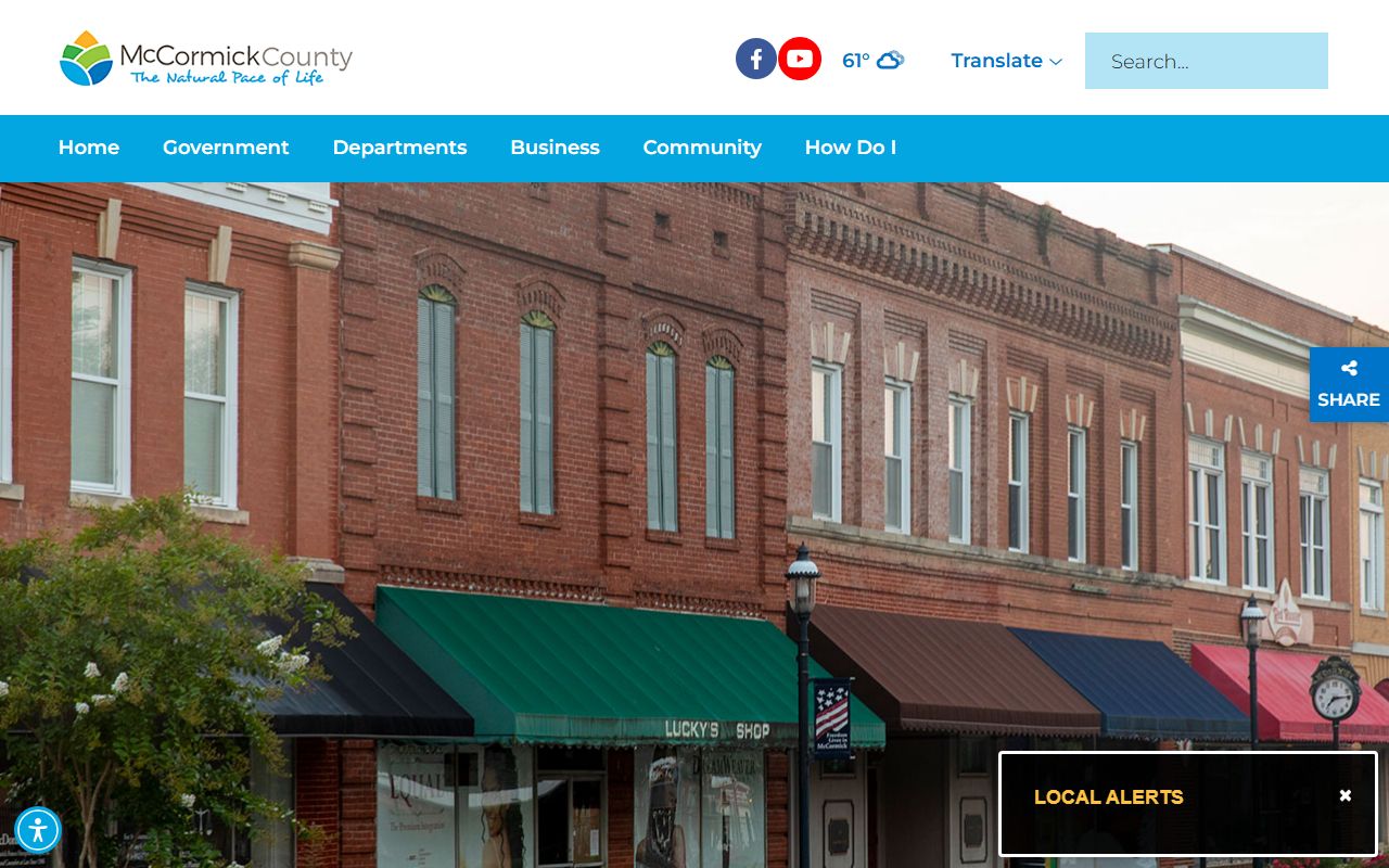 McCormick County Sheriff's Office website for detention center information