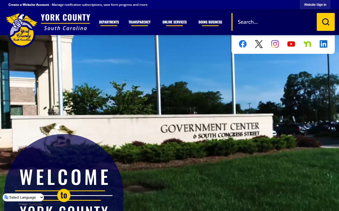 York County Sheriff's Office website for 24 hour booking information
